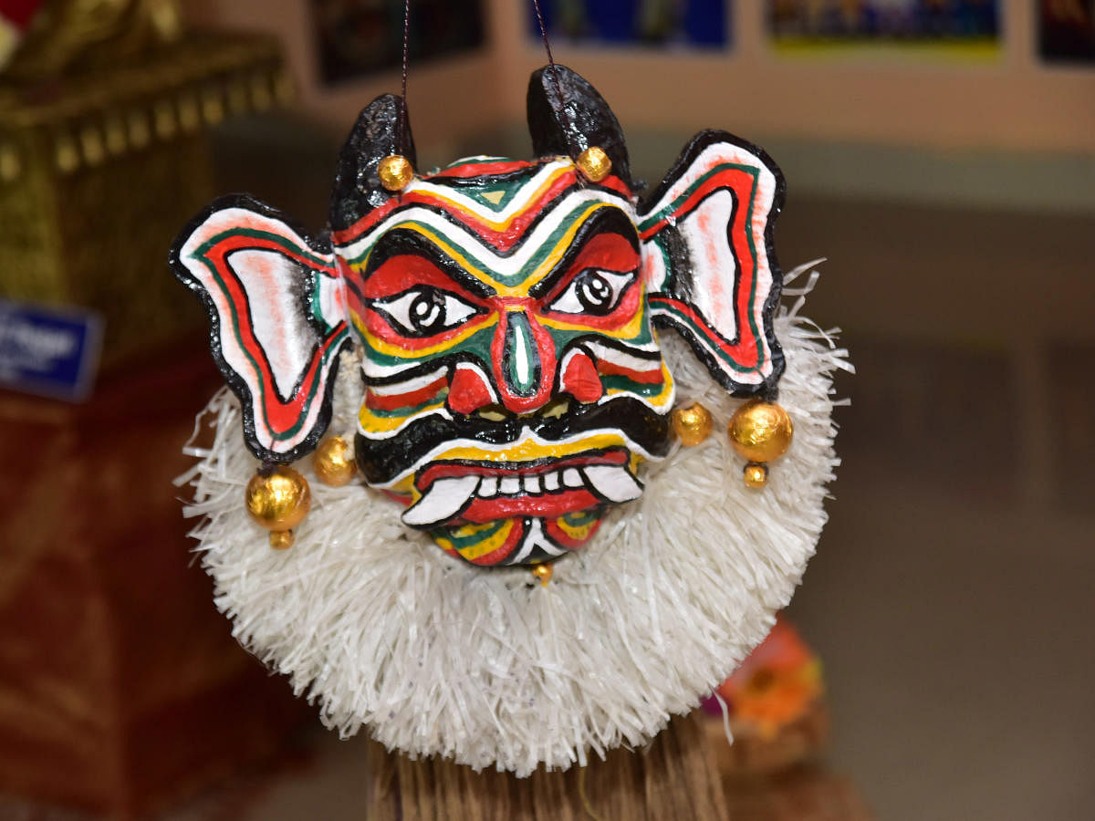 A traditional puppet mask