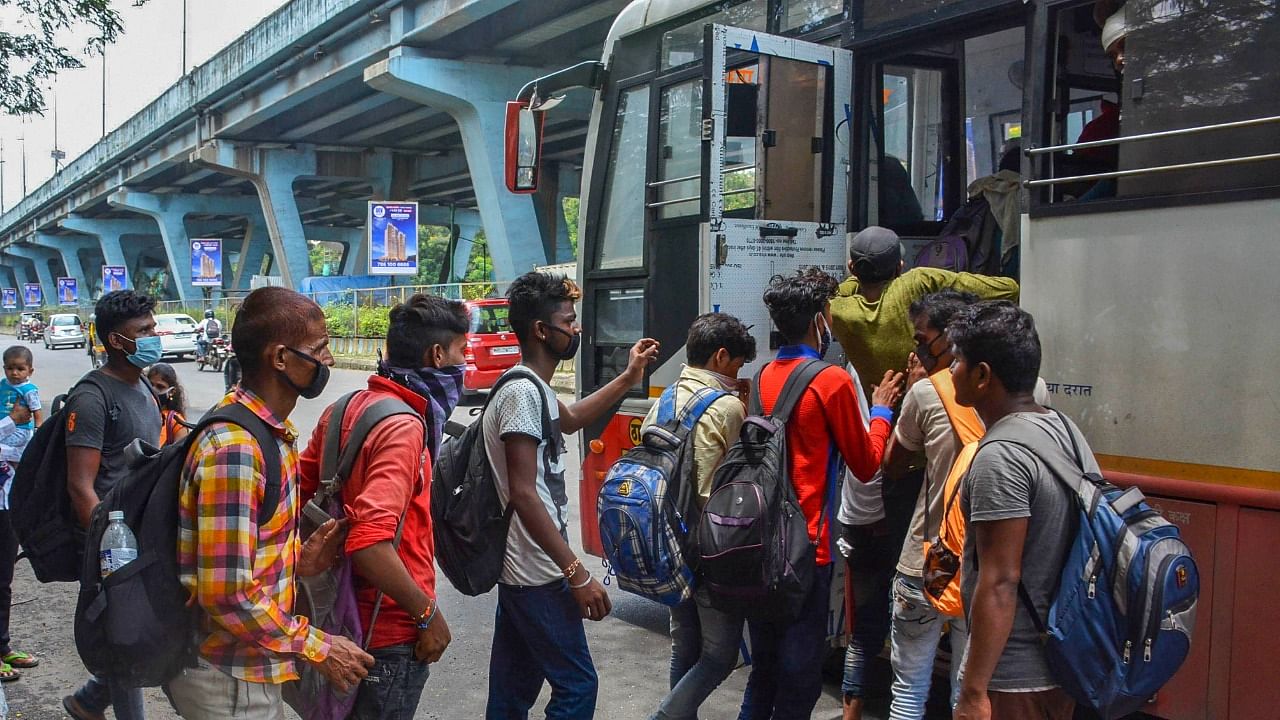 Those people who have not received even one jab of anti-Covid-9 vaccines will not be allowed to travel in the buses operated by the Thane Municipal Corporation. Credit: PTI File Photo