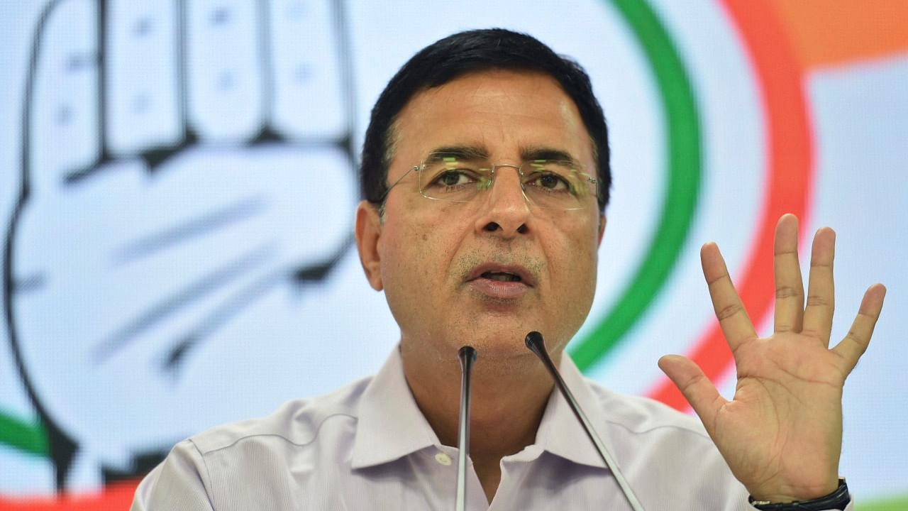 Congress leader Randeep Singh Surjewala. Credit: PTI File Photo