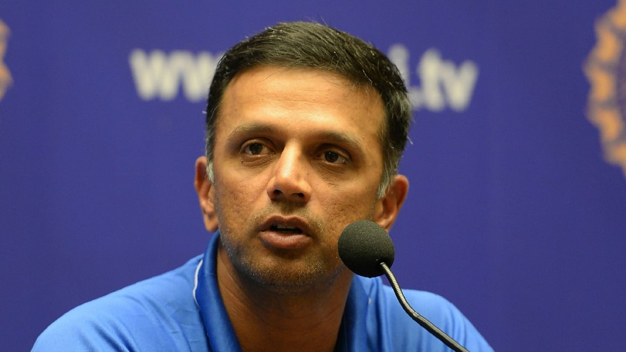 India head coach Rahul Dravid. Credit: AFP File Photo