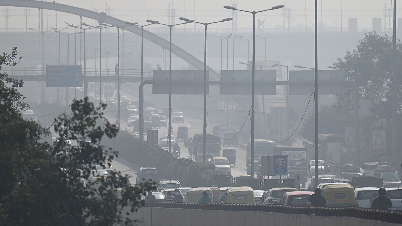 As per SAFAR, Delhi's overall Air Quality Index at 9 AM stood at 331. Credit: AFP Photo