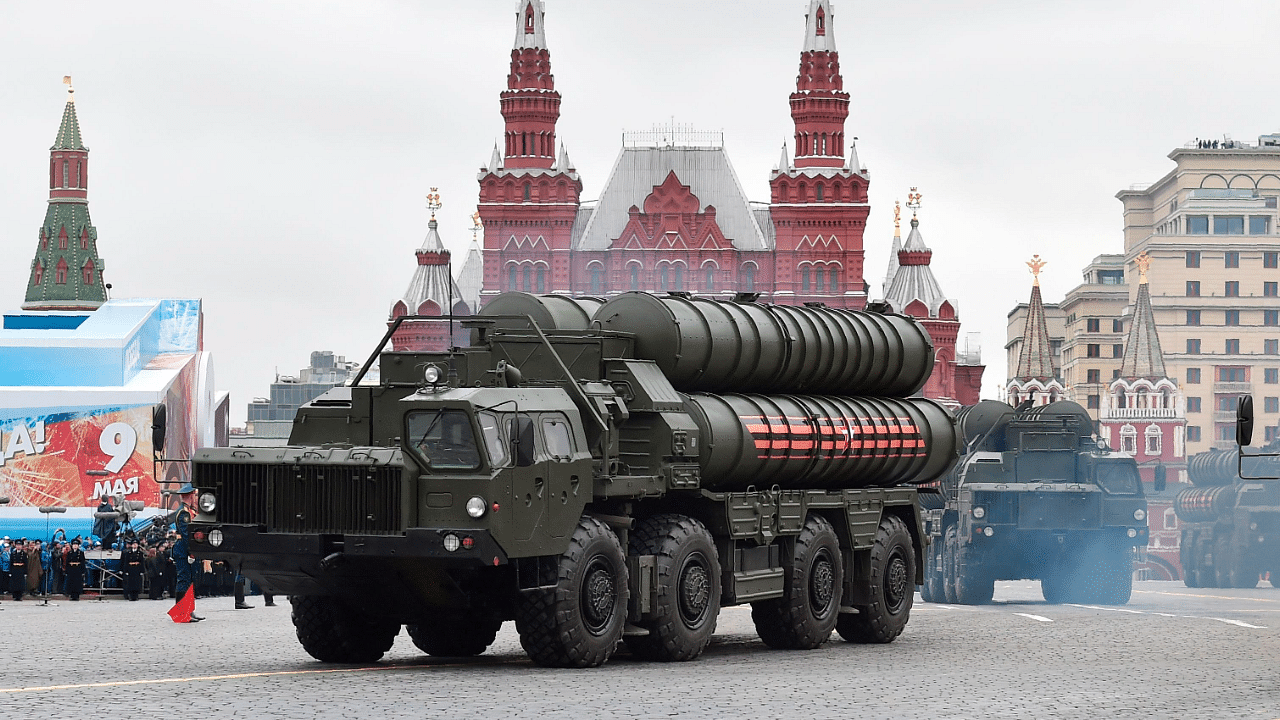 Russian S-400 Triumph medium-range and long-range surface-to-air missile. Credit: AFP Photo