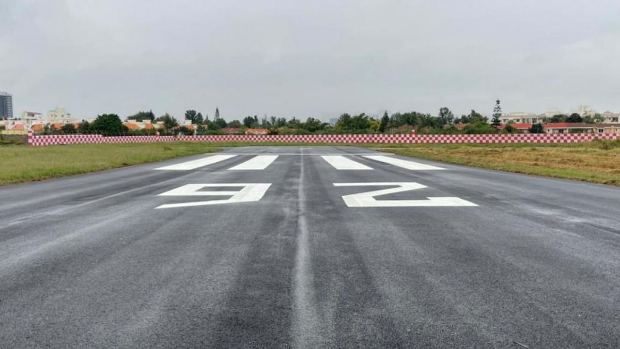 The renovated runway sprawls across 974 metres. Credit: DH Photo