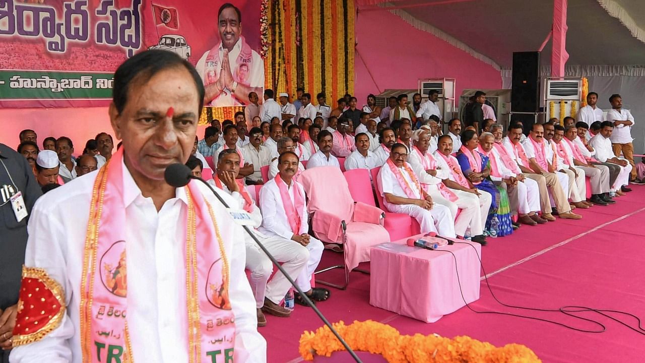 Elections to six seats of the Legislative Council are scheduled on November 29. As TRS has a huge majority in 119-member Assembly, the election of all its candidates appears a mere formality. Credit: PTI File Photo