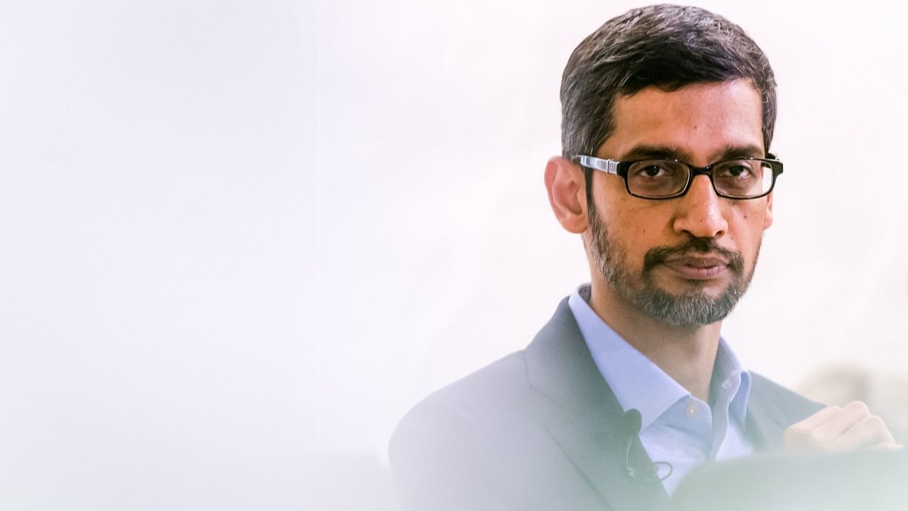 Pichai said he doesn’t own any cryptocurrency. “I wish I did,” he said. Credit: Bloomberg