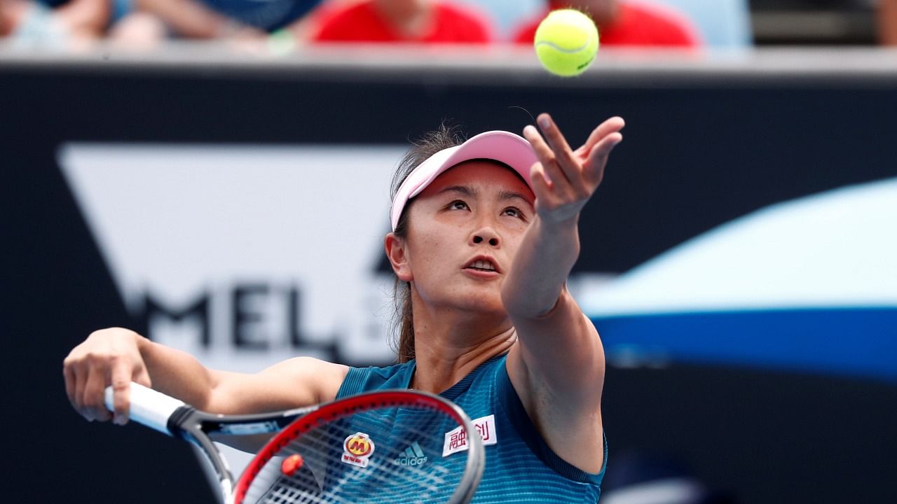 Peng is currently ranked 191st in the world in doubles and has not been seen on the WTA Tour since the Qatar Open in February 2020. Credit: Reuters Photo