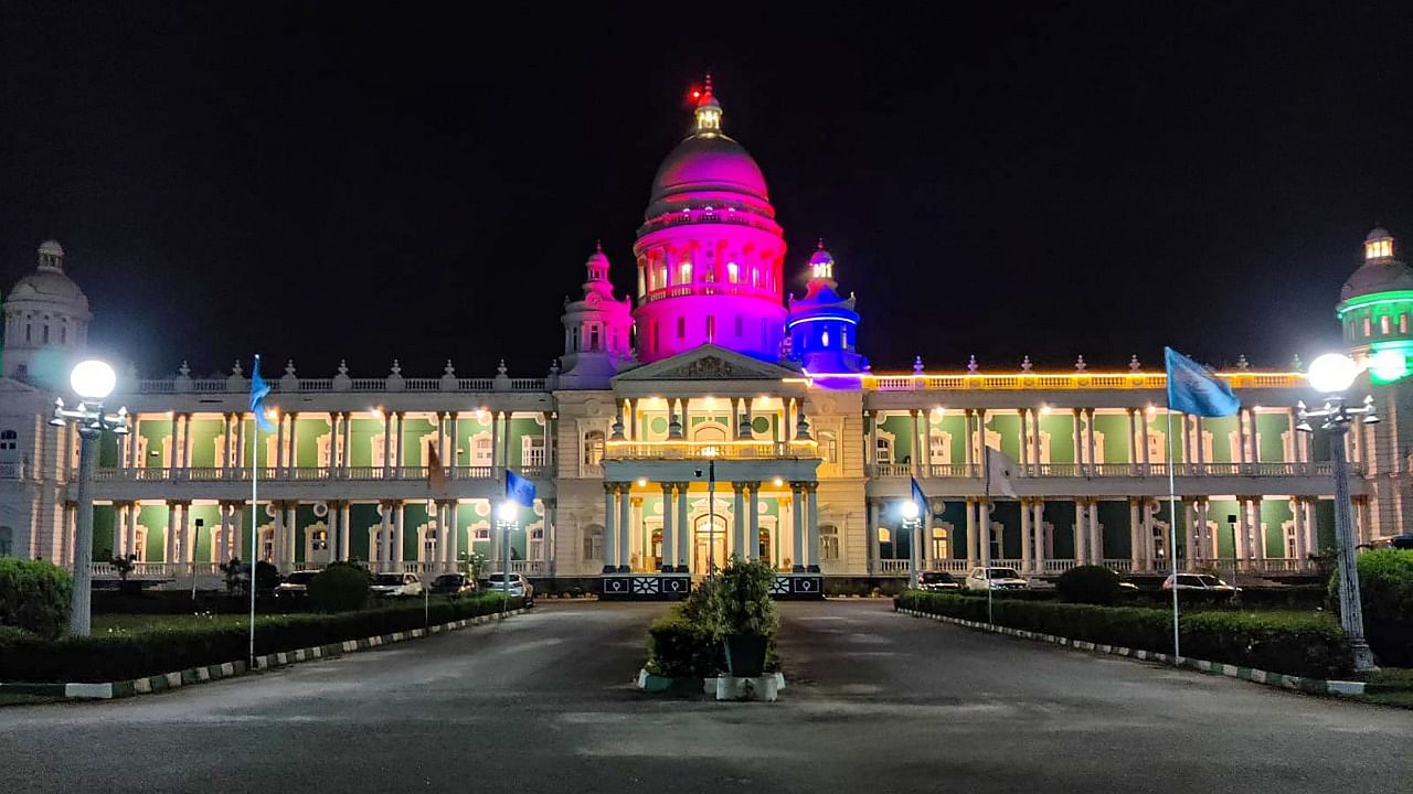 Exactly hundred years ago, on November 18, 1921, the foundation stone of this palatial building, said to be modelled on St Paul's Cathedral in London and featured in many movies, was laid by Krishnaraja Wadiyar IV, the then Maharaja of the Mysore Kingdom. Credit: PTI Photo