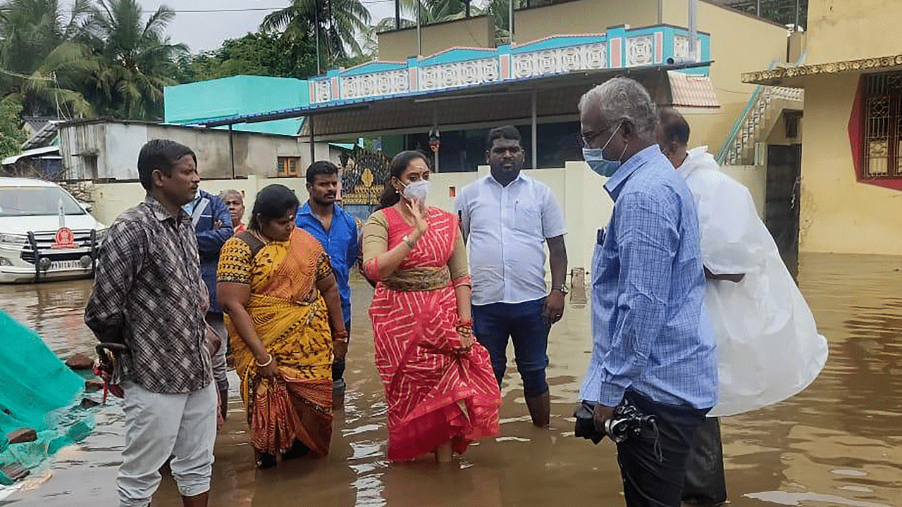 Waterlogging in Puducherry. Credit: PTI File Photo