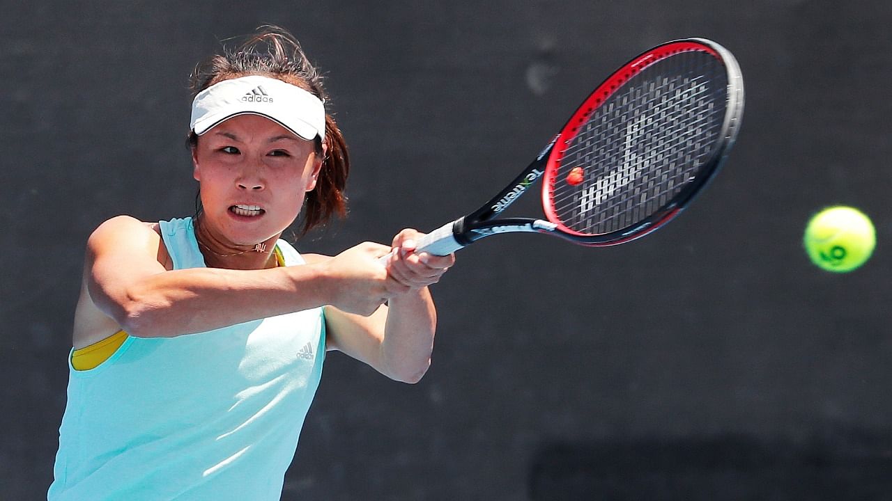 Chinese tennis star Peng Shuai. Credit: Reuters File Photo