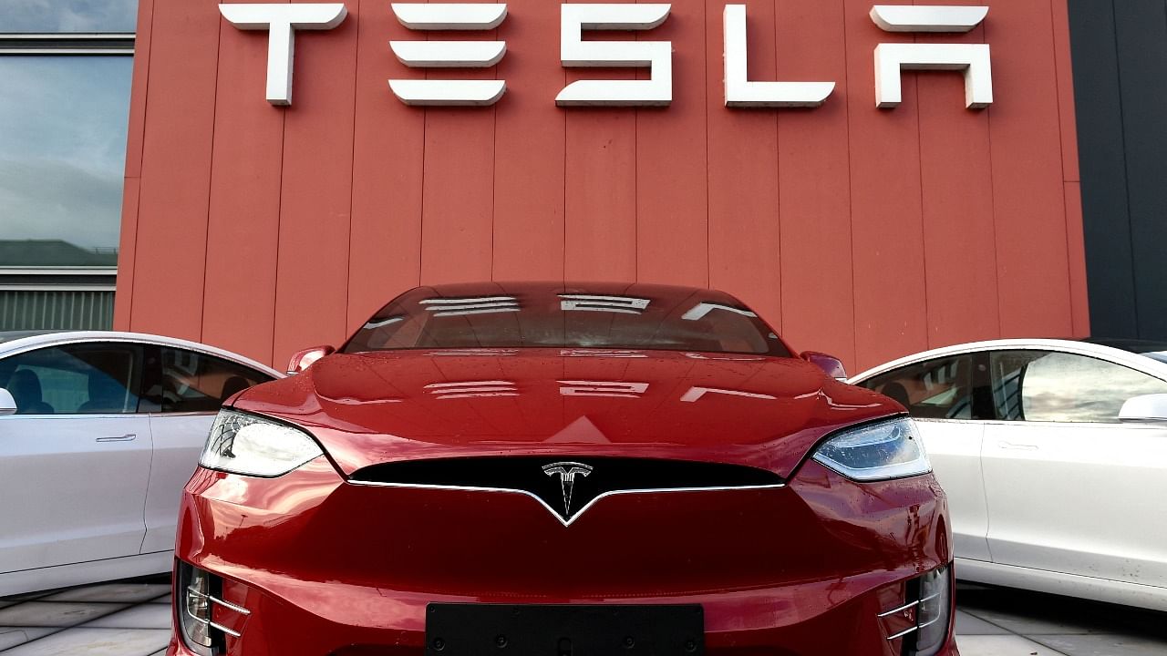 A view of Tesla cars. Credit: AFP