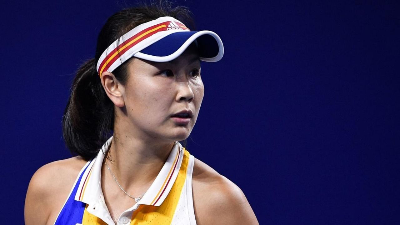Chinese tennis star Peng Shuai. Credit: AFP Photo