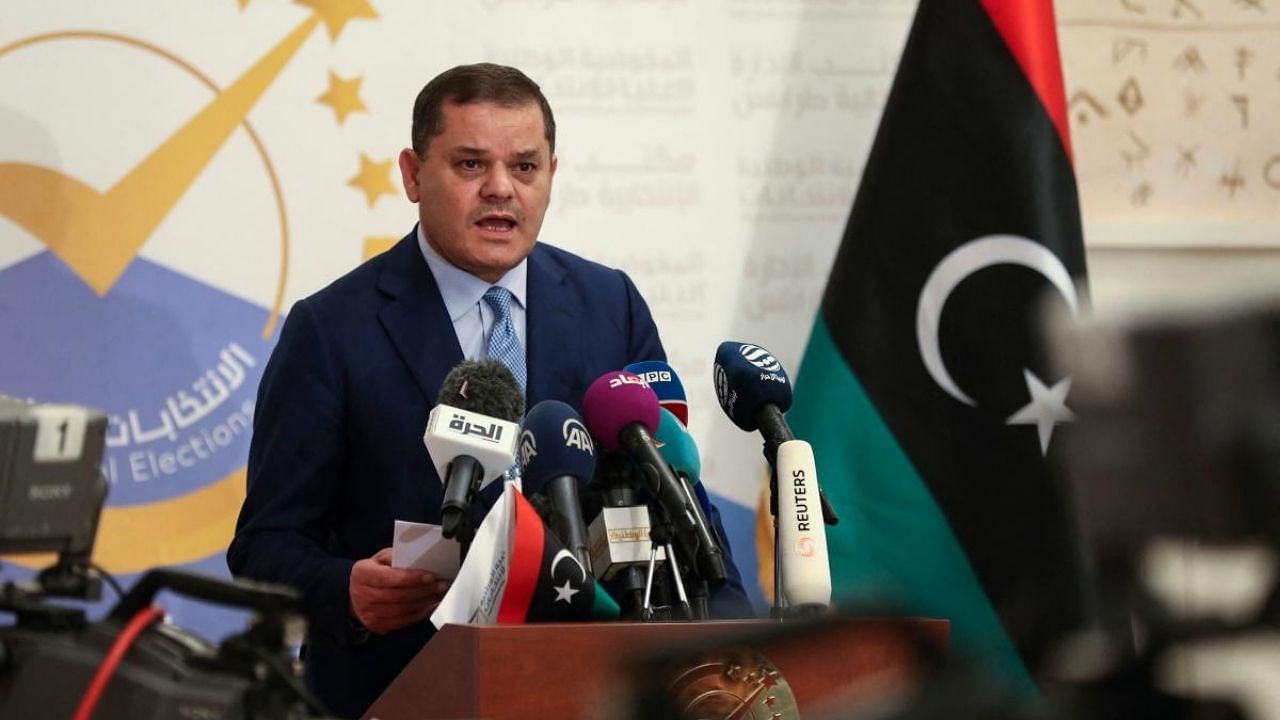 Libya's interim Prime Minister Abdulhamid Dbeibah. Credit: AFP Photo