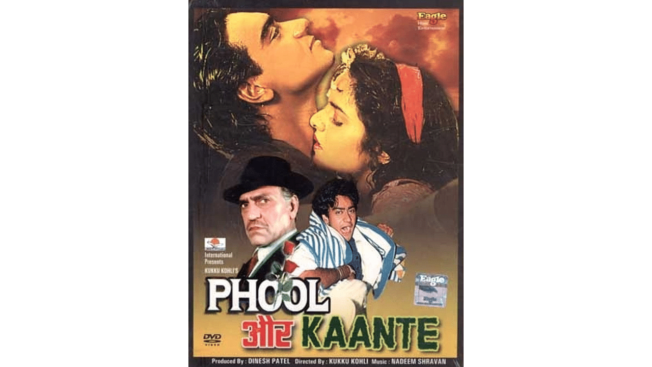 The official poster of 'Phool Aur Kaante'. Credit: IMDb