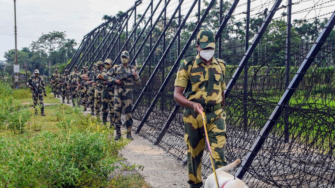 BSF at India-Bangladesh border. Credit: PTI Photo