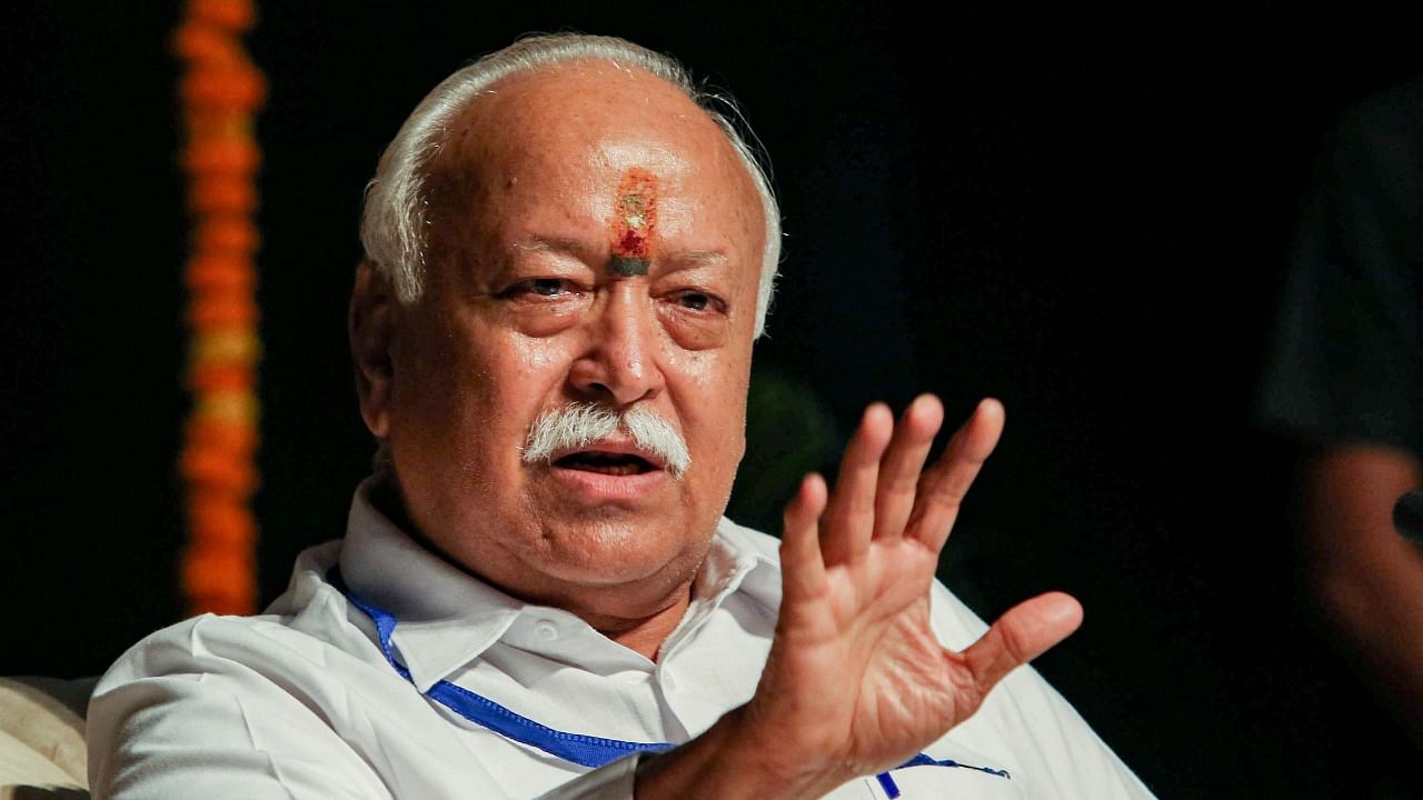 RSS chief Mohan Bhagwat. Credit: PTI File Photo