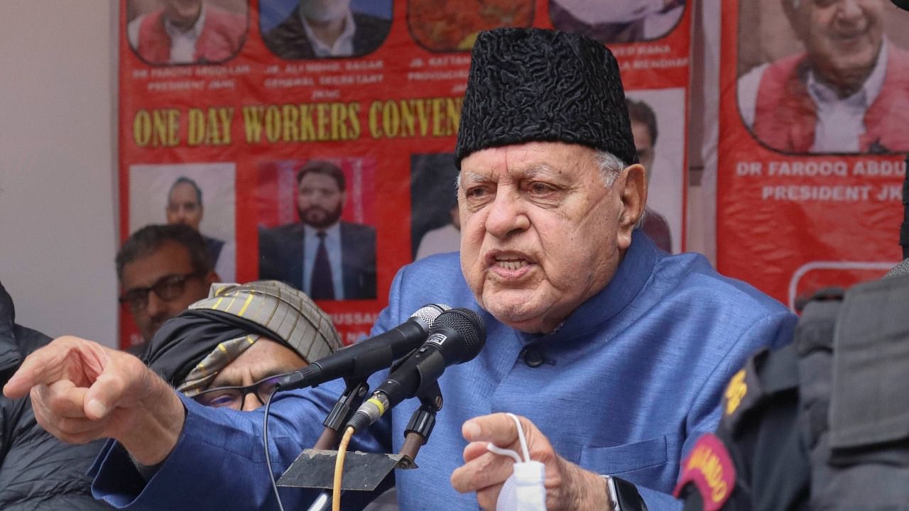 National Conference President Dr Farooq Abdullah. Credit: PTI File Photo