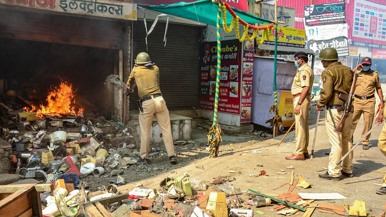 Hindu-Muslim clashes in Amravati marked the first riot to mar the Maharashtra government's record. Credit: PTI Photo