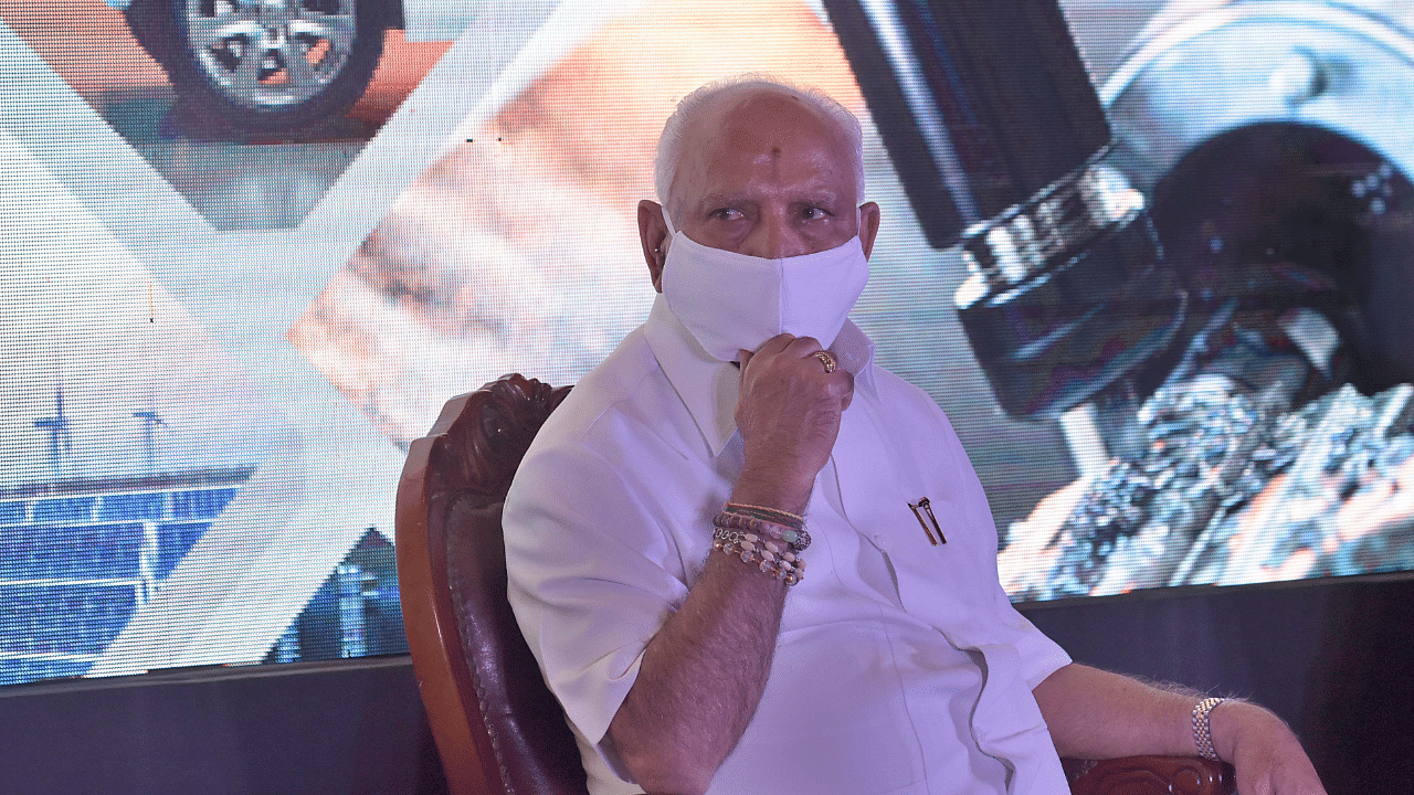 Former Karnataka chief minister B S Yediyurappa. Credit: DH Photo