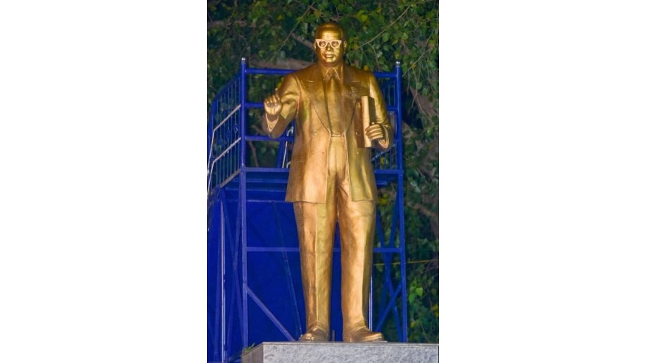 Dr BR Ambedkar statue. Credit: DH File Photo