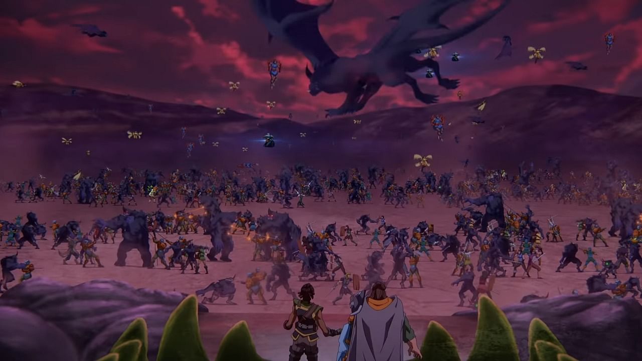 It's not 'He-Man' without a massive battle, really. Credit: YouTube/Netflix