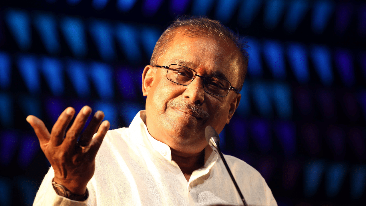Well-known composer and music director Hamsalekha. Credit: DH File Photo