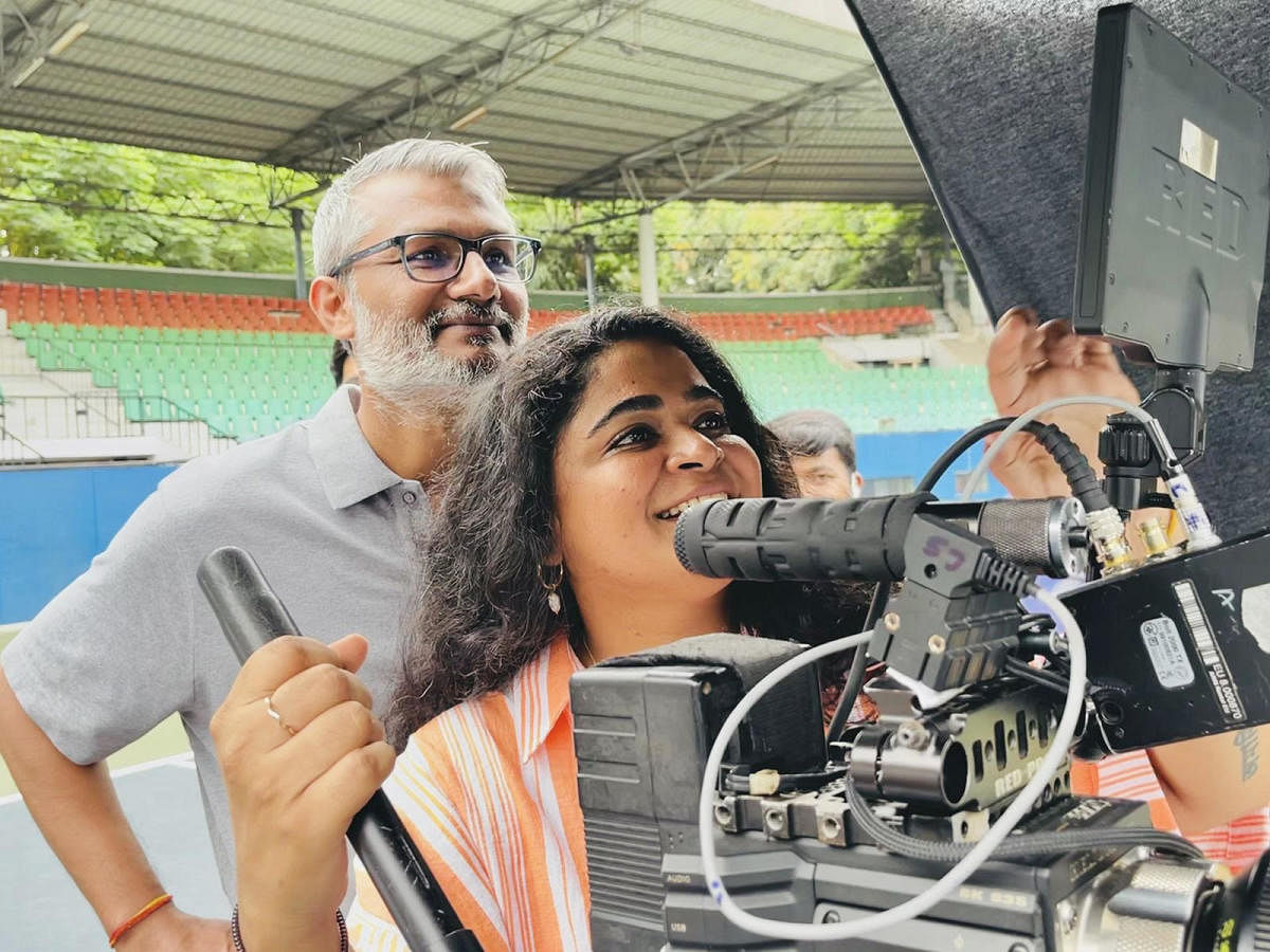 Director-couple Nitesh Tiwari and Ashwiny Iyer.