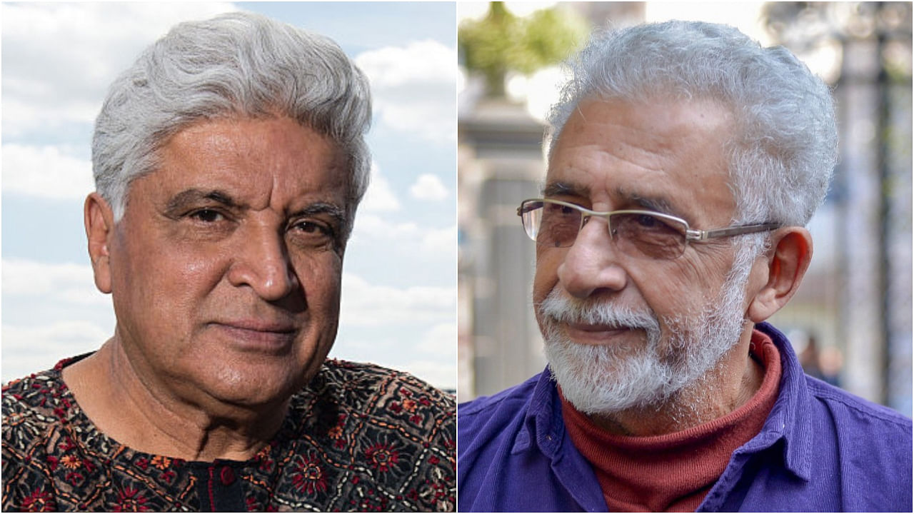 Javed Akhtar (left) and Naseeruddin Shah. Credit: Getty images/PTI Photo