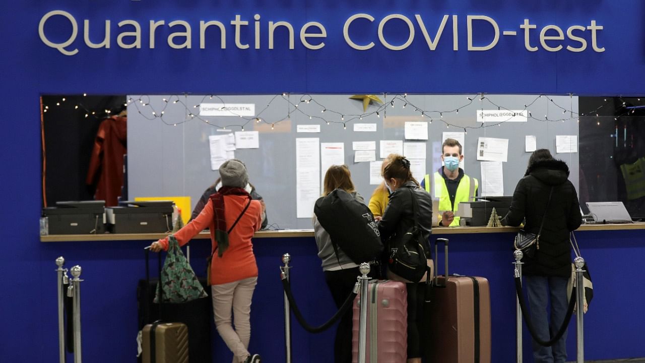 Passengers said they had endured miserable hours at the arrivals hall to get tested. Credit: Reuters Photo