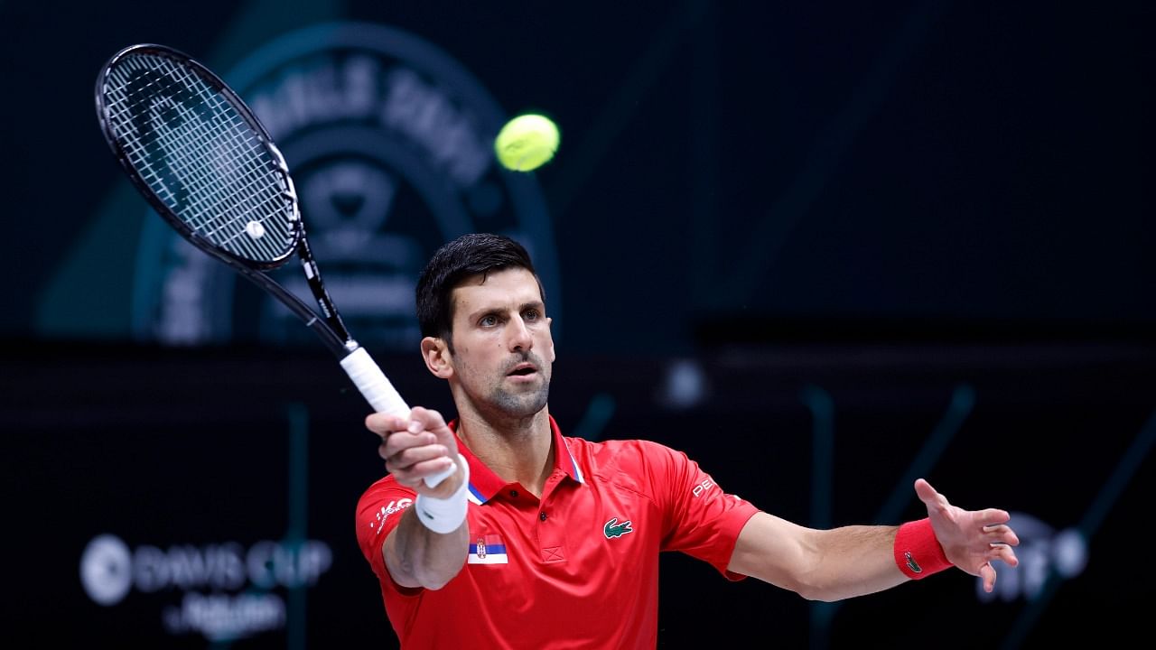 Novak Djokovic in action. Credit: Reuters Photo