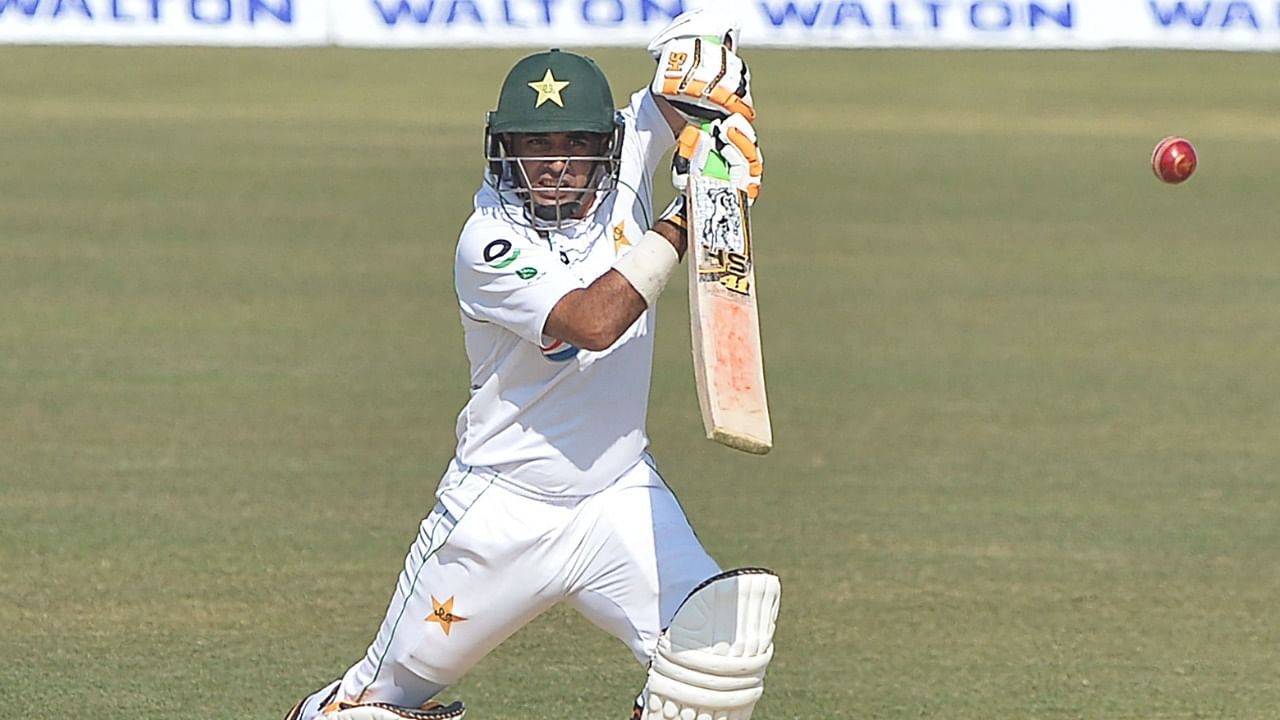 Pakistan batter Abid Ali. Credit: AFP Photo