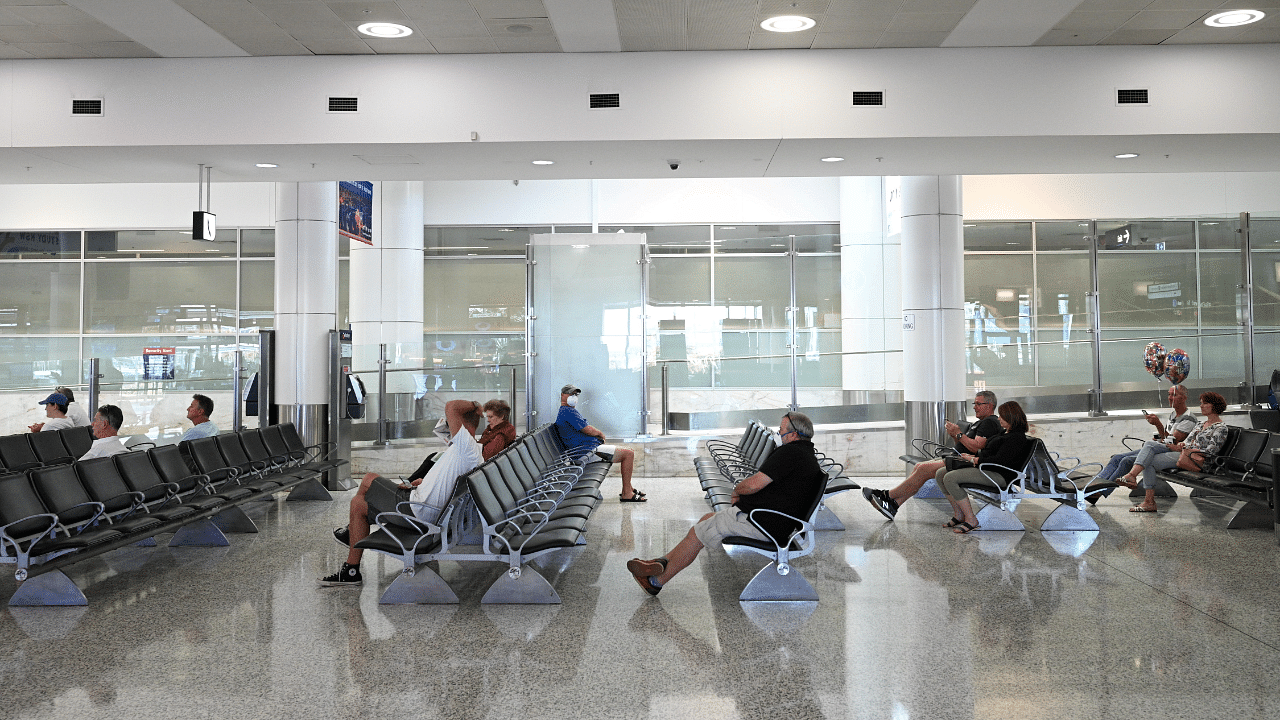 The international arrivals area at Kingsford Smith International Airport is seen after Australia implemented an entry ban on non-citizens and non-residents due to the coronavirus disease. Credit: Reuters Photo
