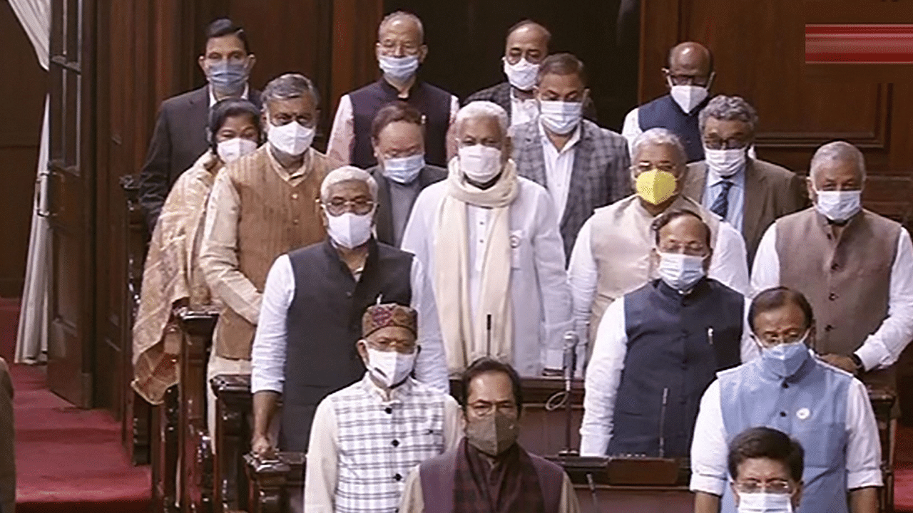 Parliamentarians in the Rajya Sabha. Credit: PTI Photo