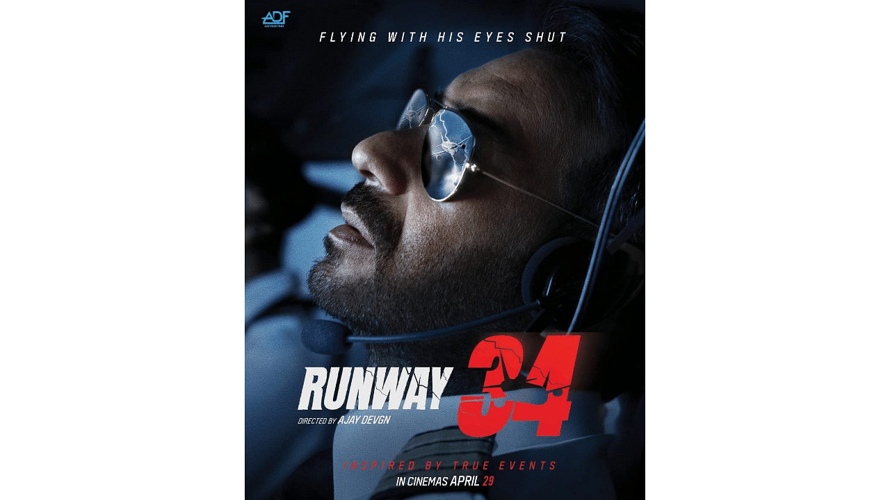 The official poster of 'Runway 34'. Credit: PR Handout