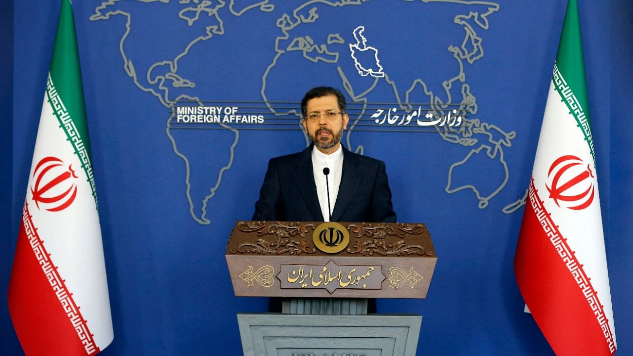 Iran's Foreign Ministry spokesman Saeed Khatibzadeh. Credit: AFP File Photo