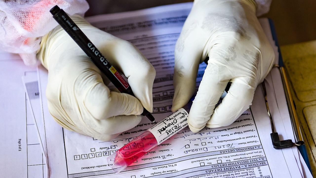 The health officials said the samples were being sent to the Centre for Cellular and Molecular Biology (CCMB) for genomic sequence to identify this variant. Credit: PTI File Photo