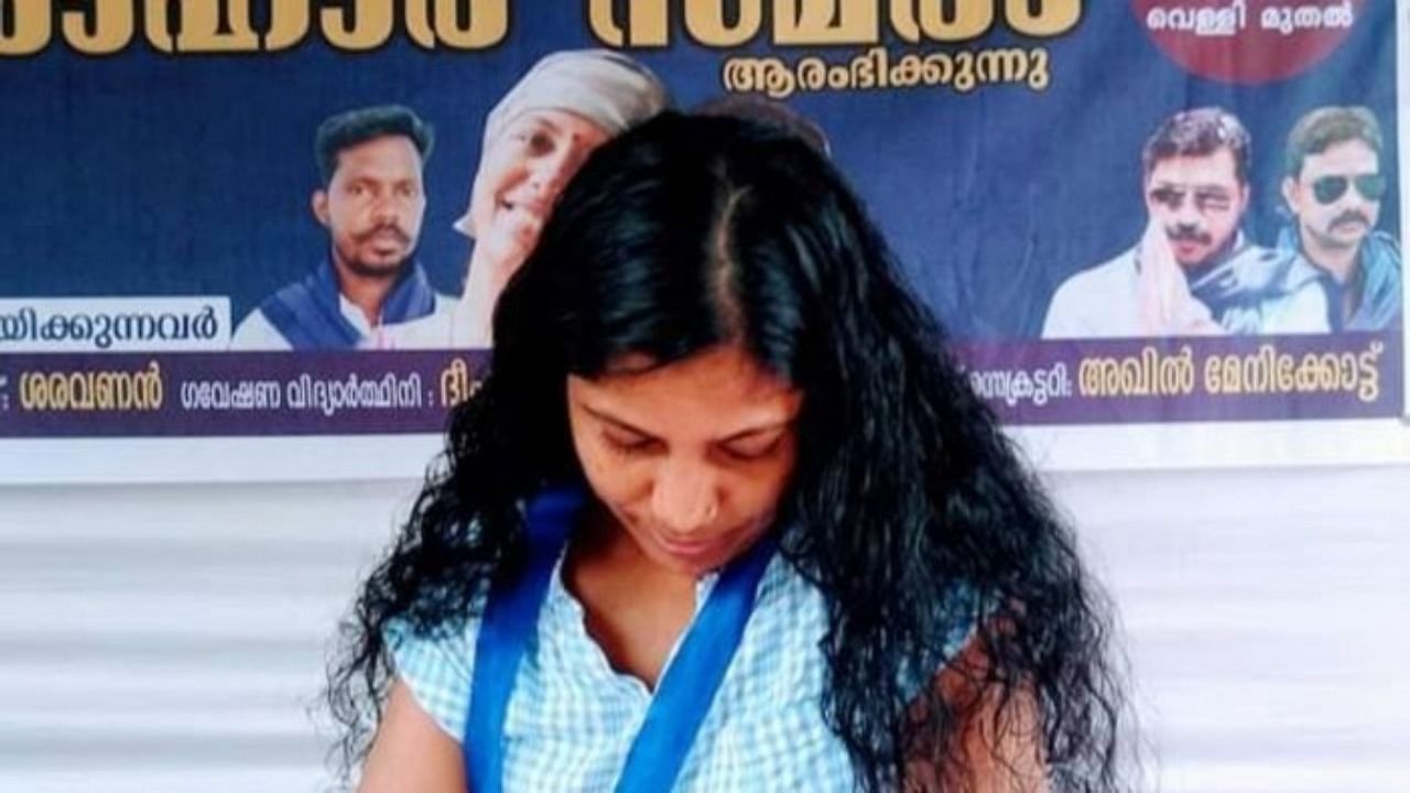 Mohanan, who is researching on building wound-healing scaffolds using nanoparticles, was the only Dalit student in her batch of 100 when she joined her postgraduate programme. Credit: DH File Photo