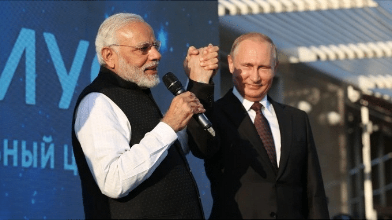 PM Modi and Putin will meet for the first time since the BRICS Summit in Brasilia in November 2019. Credit: IANS Photo