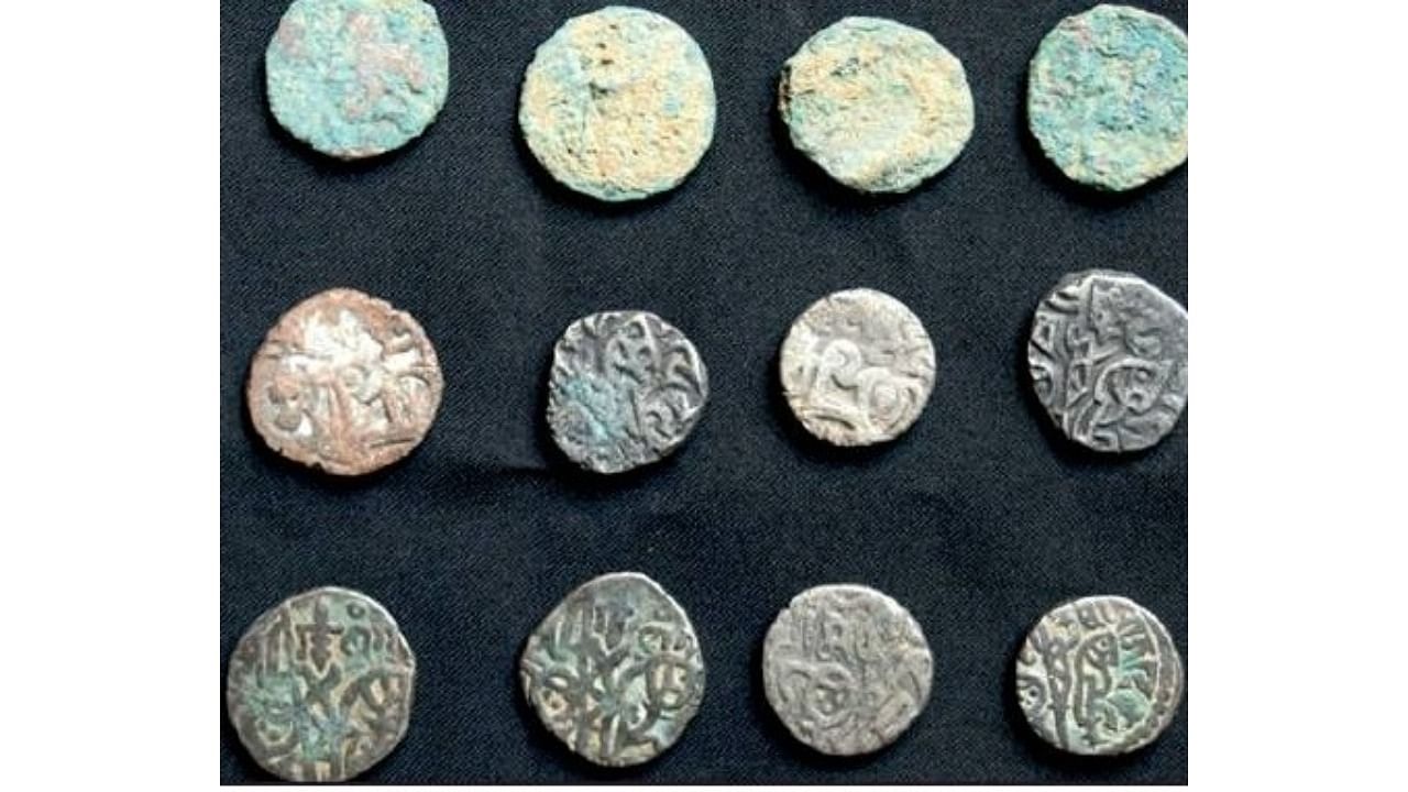 Some of the coins are from the late 12th century AD, which is the era of Rajput king Prithviraj Chauhan. Credit: IANS Photo