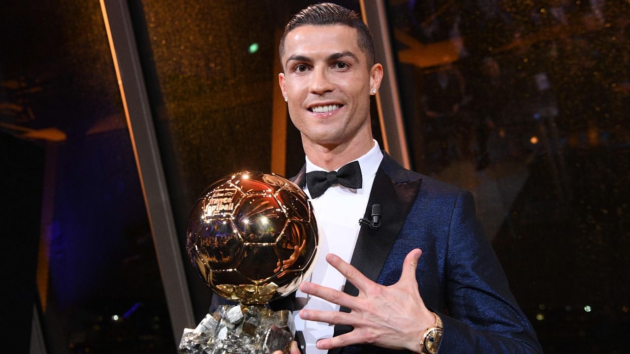 5-time Ballon d'Or winner Cristiano Ronaldo. Credit: AFP File Photo
