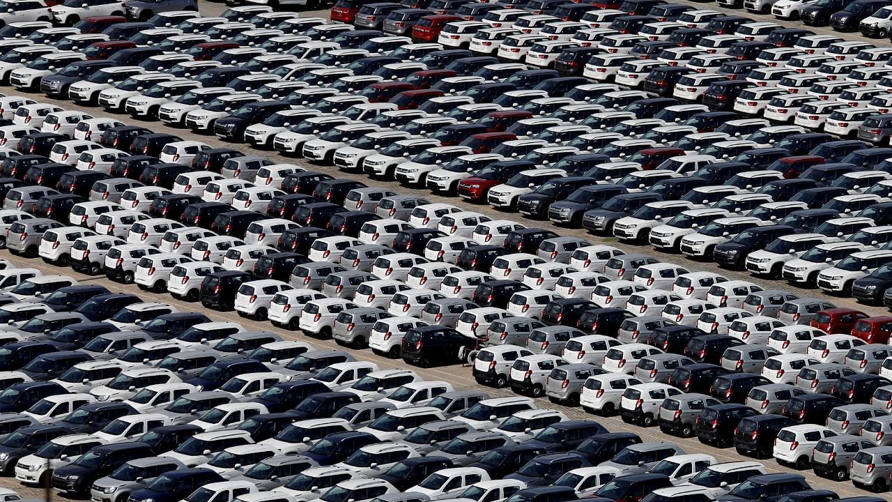 A view of the Maruti Suzuki production plant in Manesar, Gurugram. Credit: Reuters Photo