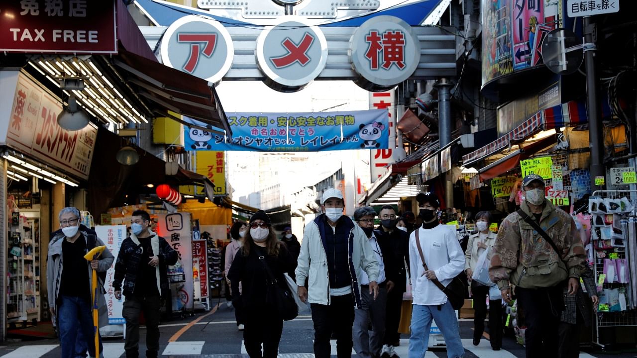 Japan has seen a steady decline in Covid-19 cases since September. Credit: Reuters Photo