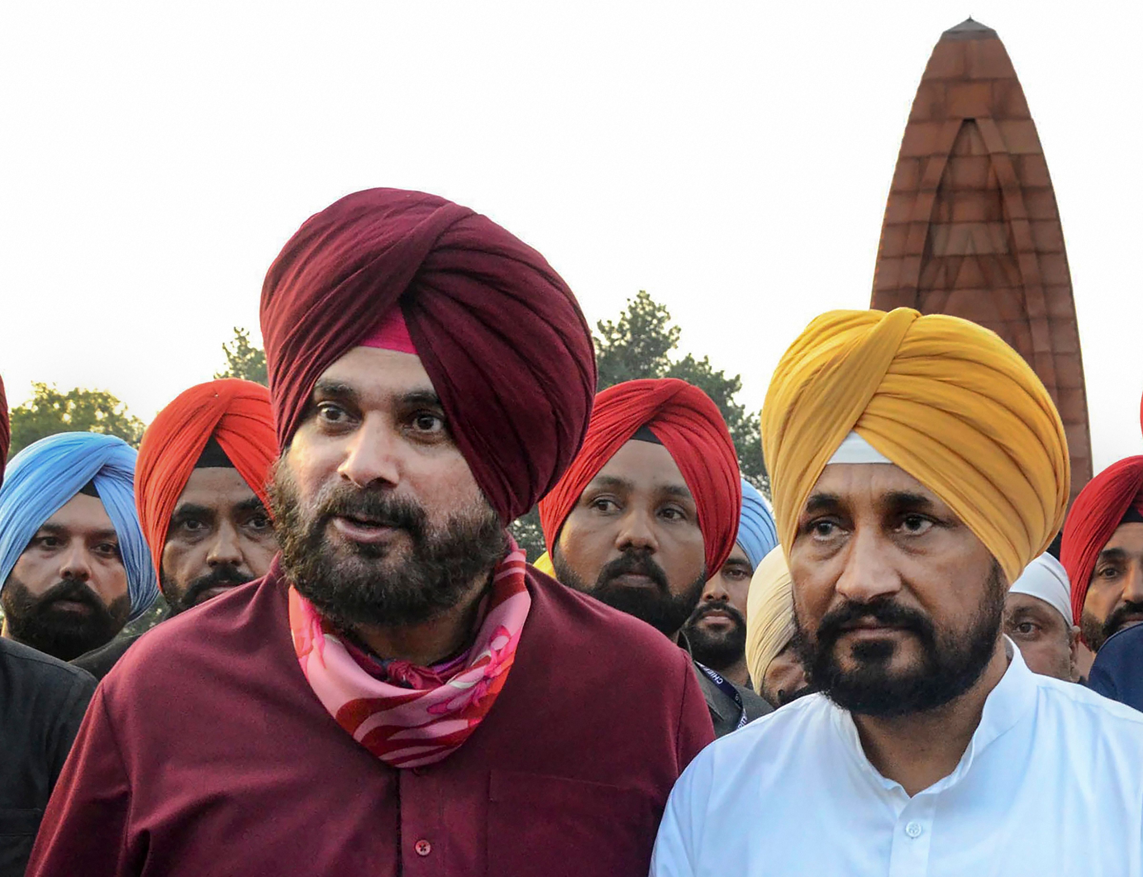The turf war between the Chief Minister Channi and Navjot Singh Sidhu has been ongoing for some time now. Credit: PTI File Photo