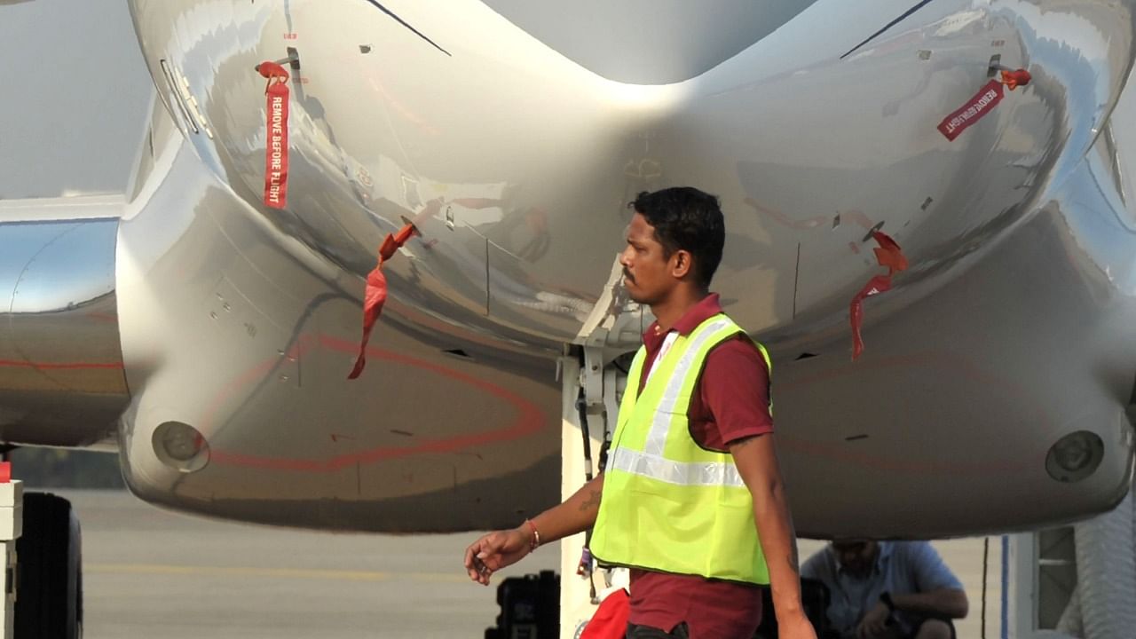 The ground-handling sector saw a decline from 38,330 to 25,040 during this period, Singh said. Credit: AFP File Photo