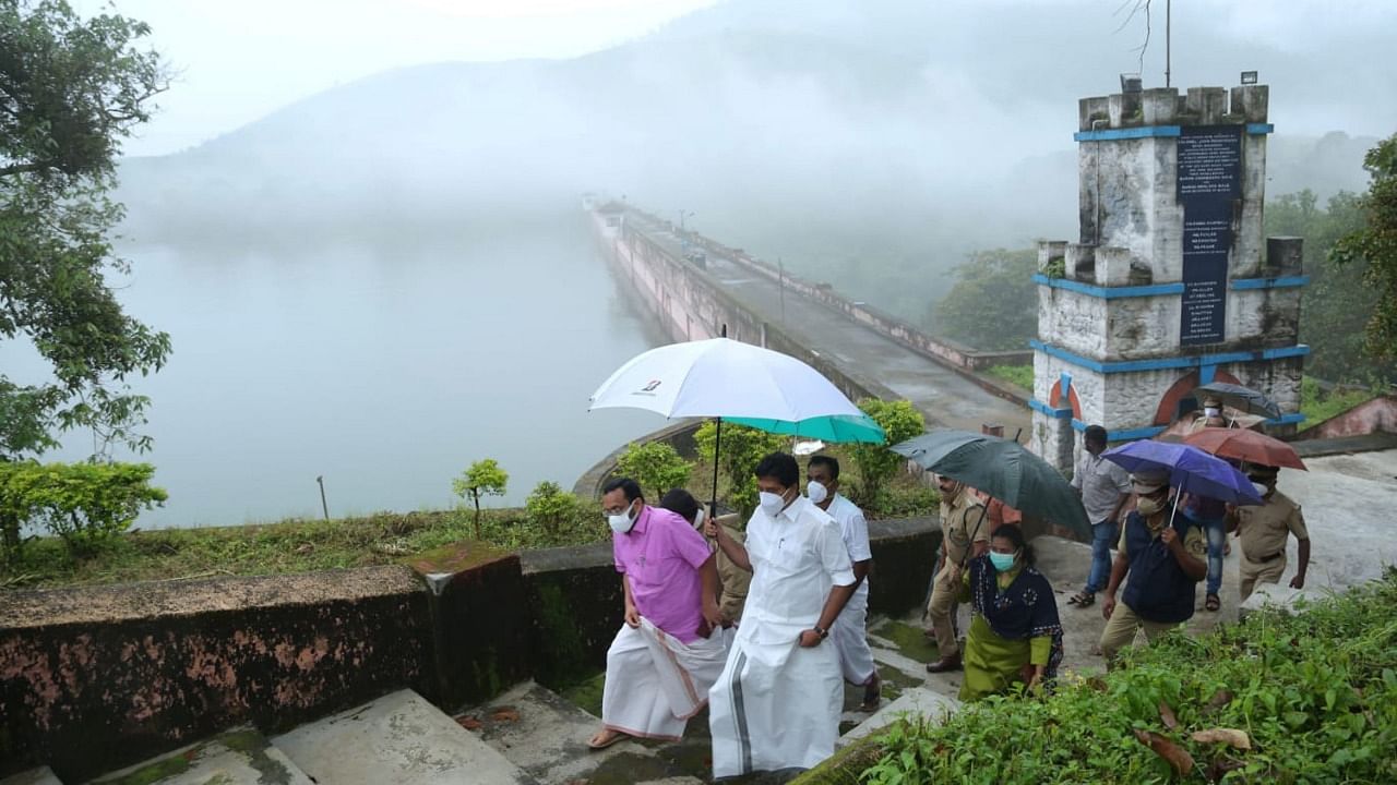 A view of the Mullaperiyar Dam in Idukki district of Kerala. Credit: PTI File Photo