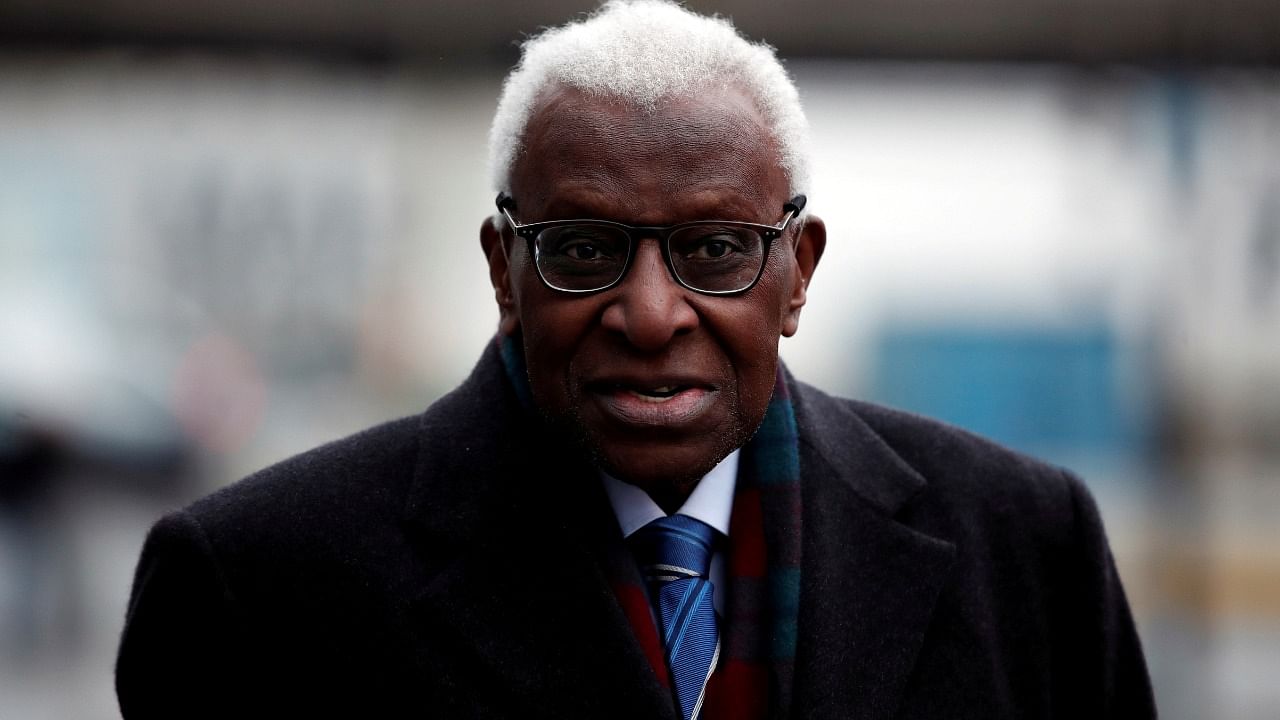 Diack, who was also a powerful figure at the International Olympics Committee, was found guilty of corruption by a French court in 2020 for covering up Russian doping cases. Credit: Reuters File Photo
