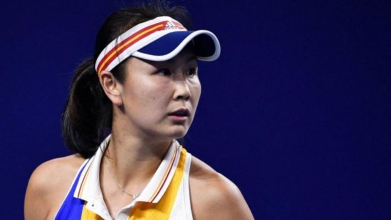 Chinese tennis star Peng Shuai. Credit: AFP Photo  