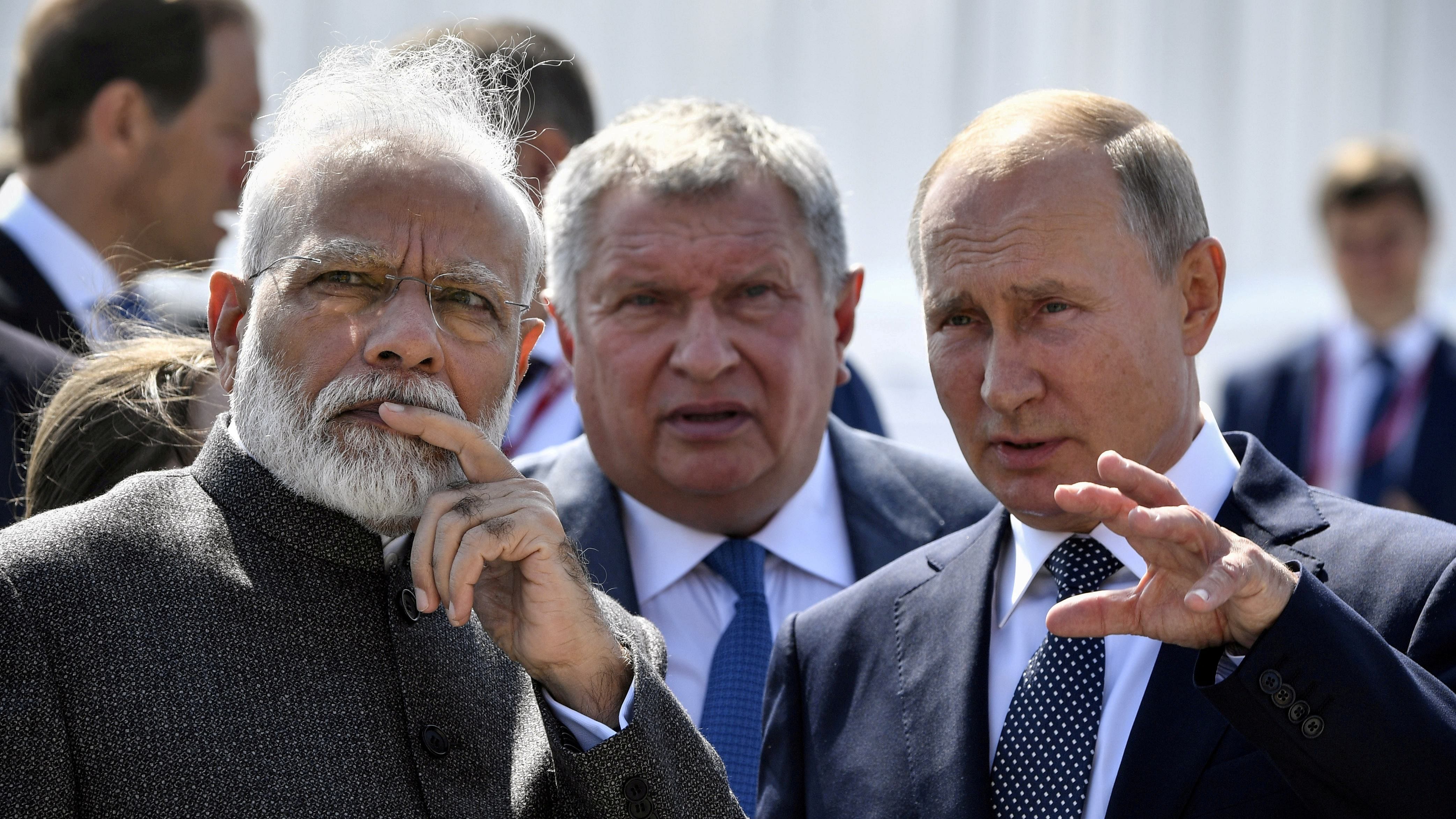 As chief strategic and defence policymakers in India and Russia sit down to draw the road map ahead, a few challenges require candid conversations. These include the uncertainty in Afghanistan, India's troubled relationship with China and differences over the "Indo-Pacific" nomenclature vis-à-vis Moscow's insistence on Asia-Pacific. Credit: Reuters Photo