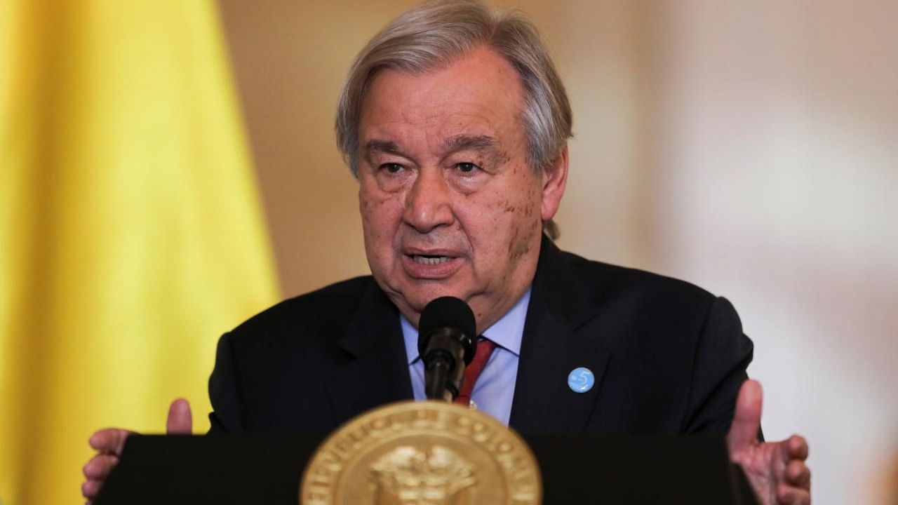 UN Secretary General Antonio Guterres. Credit:  Reuters Photo