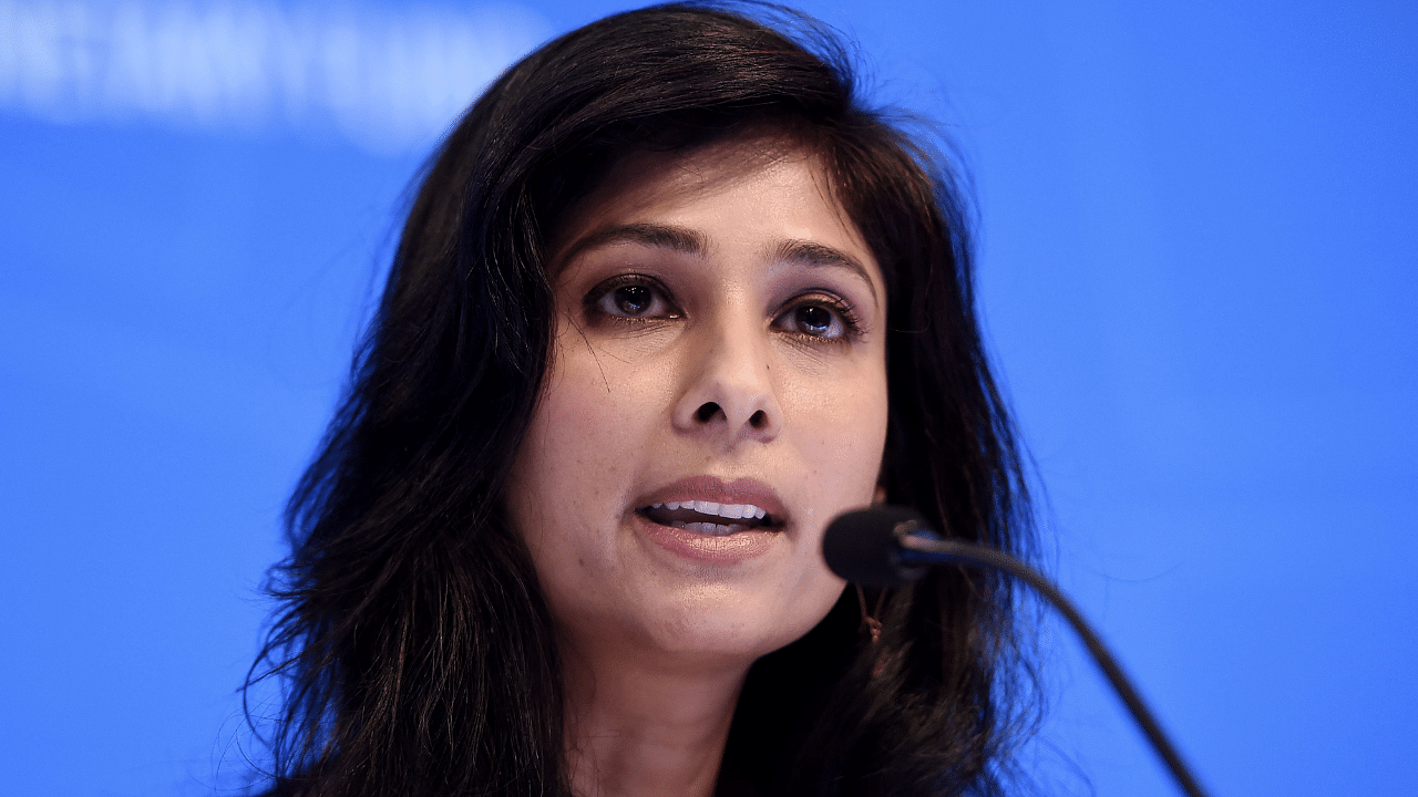 Gita Gopinath, IMF Chief Economist and Director of the Research Department. Credit: AFP Photo
