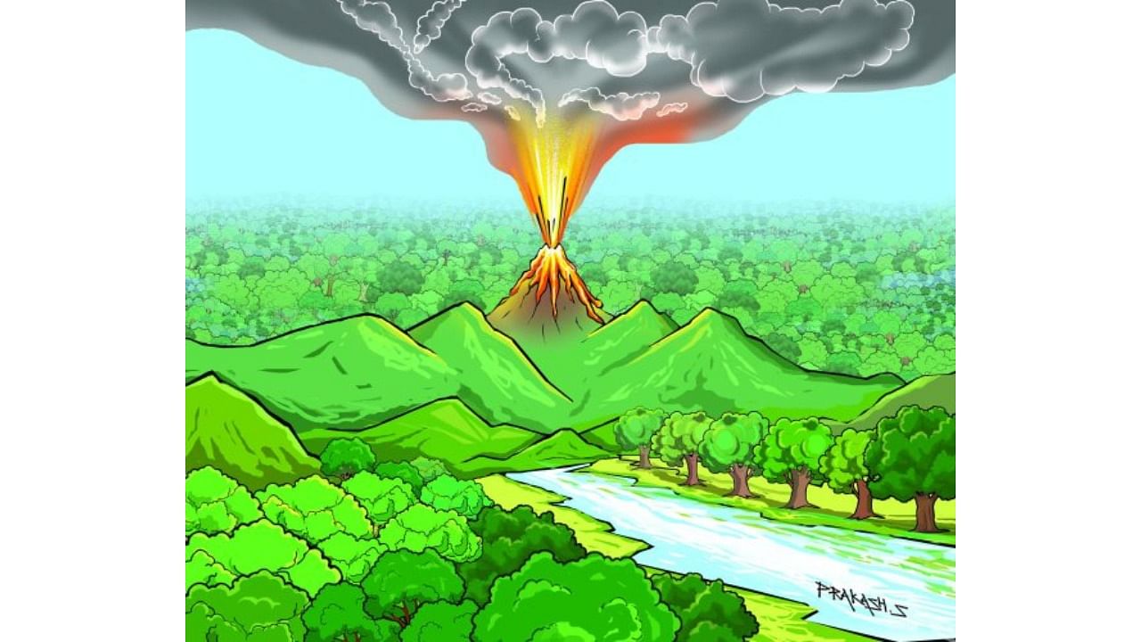 The worst eruption that we know of was in Indonesia in 1815 when Mount Tabora erupted.